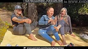 Latina Takes Off Sweaty Shoes and Socks on Medellin Cableway