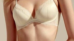 cute lingerie models showcase sweet outfits and bare feet