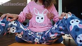 Stepdaddy Intensely Teases Small-Tits Asian Teen While She Masturbates