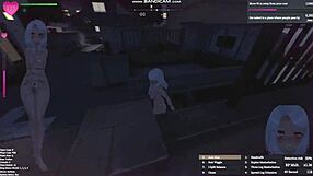 Exhibitionist Manaka naked in town, flashing with handcuffs on