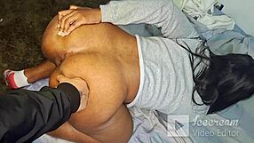 Morena screams as my huge cock enters her tight pussy