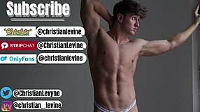 Blonde Teen Christian Levine Gets Horny from Nipple Play