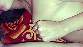 The desi asian mature woman enjoys a homemade blowjob session at home.