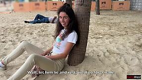 I Fucked Her Hard on Public Beach After Stealing from Cuckold
