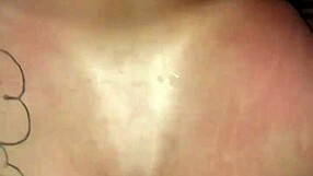 Tattooed amateur giving blowjob to bradock until he can't take more