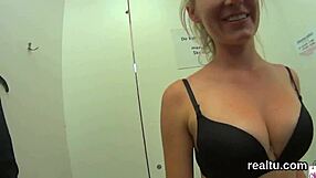 Striking Czech nympho feels temptation in mall gets fucked passionately in POV