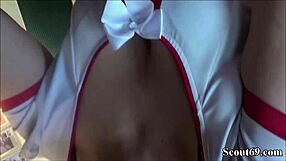 German street hooker gets filmed fucking client without condom