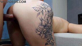 wife cheats with husband's friend in rough bareback sex