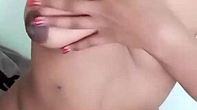 sexy african kenyan milf flaunts juicy tits on webcam