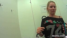 Striking Czech nympho feels temptation in mall gets fucked passionately in POV