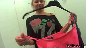 Striking Czech nympho feels temptation in mall gets fucked passionately in POV