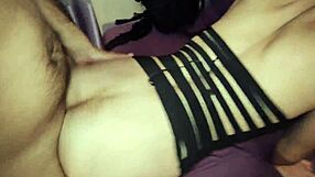 my skinny wife gets slow deep anal after bathroom.