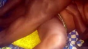 early morning homemade clips with shiny african babe