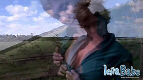 Leila Babe Outdoor Nude with Big Breast and Teasing!