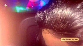 WIFE GIVES HUSBAND A HOT BLOWJOB INSIDE THE CINEMA, LATINA STYLE.