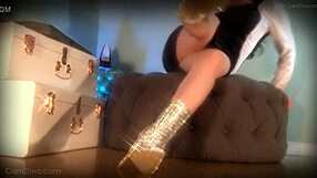Hey, wanna see her mesmerize a slave with those sparkle boots?