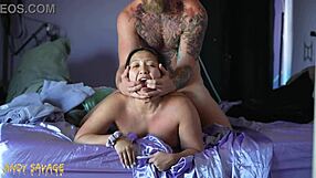facial covers her face then he keeps fucking her hard