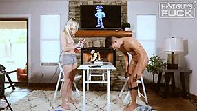 Tan Teen 18+ Takes Long Dick Jason In Sloppy Blowjob And Splits Chloe Open