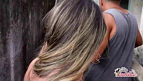 Brazilian Milf Gives Ass to Bricklayer in Lingerie