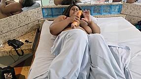 Futanari Stepmother Wakes Up With Huge Dick And Squirts Heavily