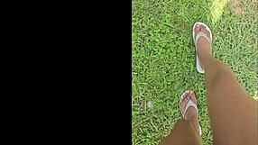 stomping around the garden, everything looks tiny from up here