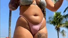 I Let a Guy Slap My Ass on the Beach and He Pulled Out His Dick - I Was Scared But Ended Up Sucking It