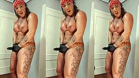 Danaxmuscles destroying asses with his strapon and making them squirt