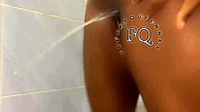 Cute girl shaves her pussy hair in grand style