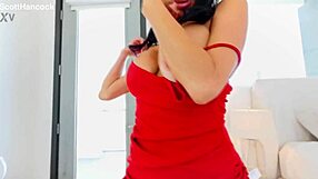 Veronica Avluv, super hot big tits MILF, performs deepthroat face fuck on huge cock and swallows cum in blowjob