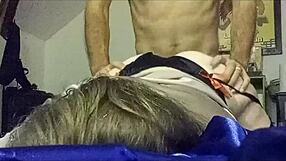 hey, watch this french slut in satin dress get doggystyle and rimjob