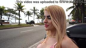i picked up beautiful 22-year-old Brazilian blonde Lola Morango at the beach for anal and monster cock