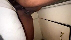 hot ebony teen addicted to anal fucks stepdad doggystyle in kitchen risky creampie