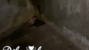 Intensely fucking blonde in abandoned house with anal and squirting