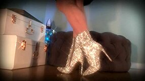 Hey, wanna see her mesmerize a slave with those sparkle boots?
