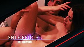 Gorgeous British teen gets roughly railed and creampied on the sofa in POV