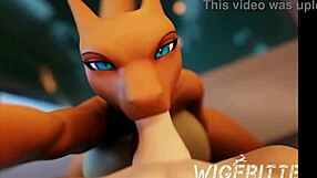 Charizard pokemon compilation with big tits and monster ass in wild action