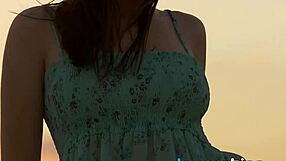 Outdoor Teasing From Beautiful Serena J And Her Shaved Pussy