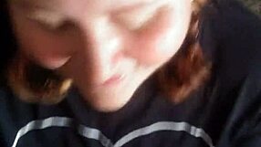 i flashed my cock to that beautiful girl. she sucked and licked in the garage.