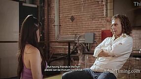 alison rey begs for hardcore fucking on sofa during casting