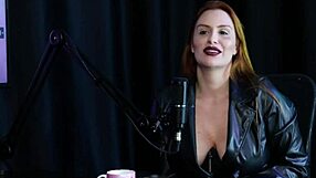 Blonde teen in sheer red lingerie explores bdsm submission with domme maisa pravo