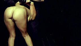 I'm the ebony sub tormented in device bondage