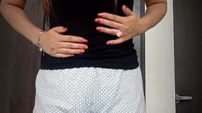 Argentinian Stepsister Fingers Herself Publicly!