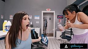 girlsway - bored girlfriends maya woulfe & summer col, are you fucking wildly at the laundromat?