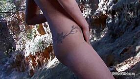 Naive blonde believes glamour shoot until spotting big cock