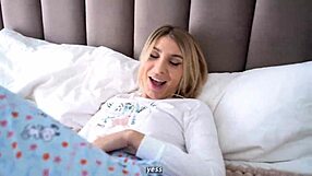 stepdaughter seduces stepdad with open-door porn watching