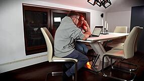 She Ditches Lessons To Jack Off My Cock Good