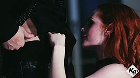 Natural Redhead Ella Hughes Submits for Blowjob and Sex