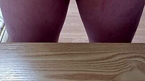 Feel the silicone toy insertion and massager pounding?