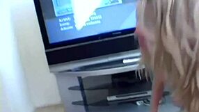 Liz, the cute blonde amateur, boldly takes solo selfies in her private space