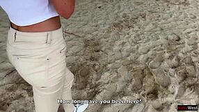 I Fucked Her Hard on Public Beach After Stealing from Cuckold